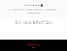 Tablet Screenshot of cvimmigration.com